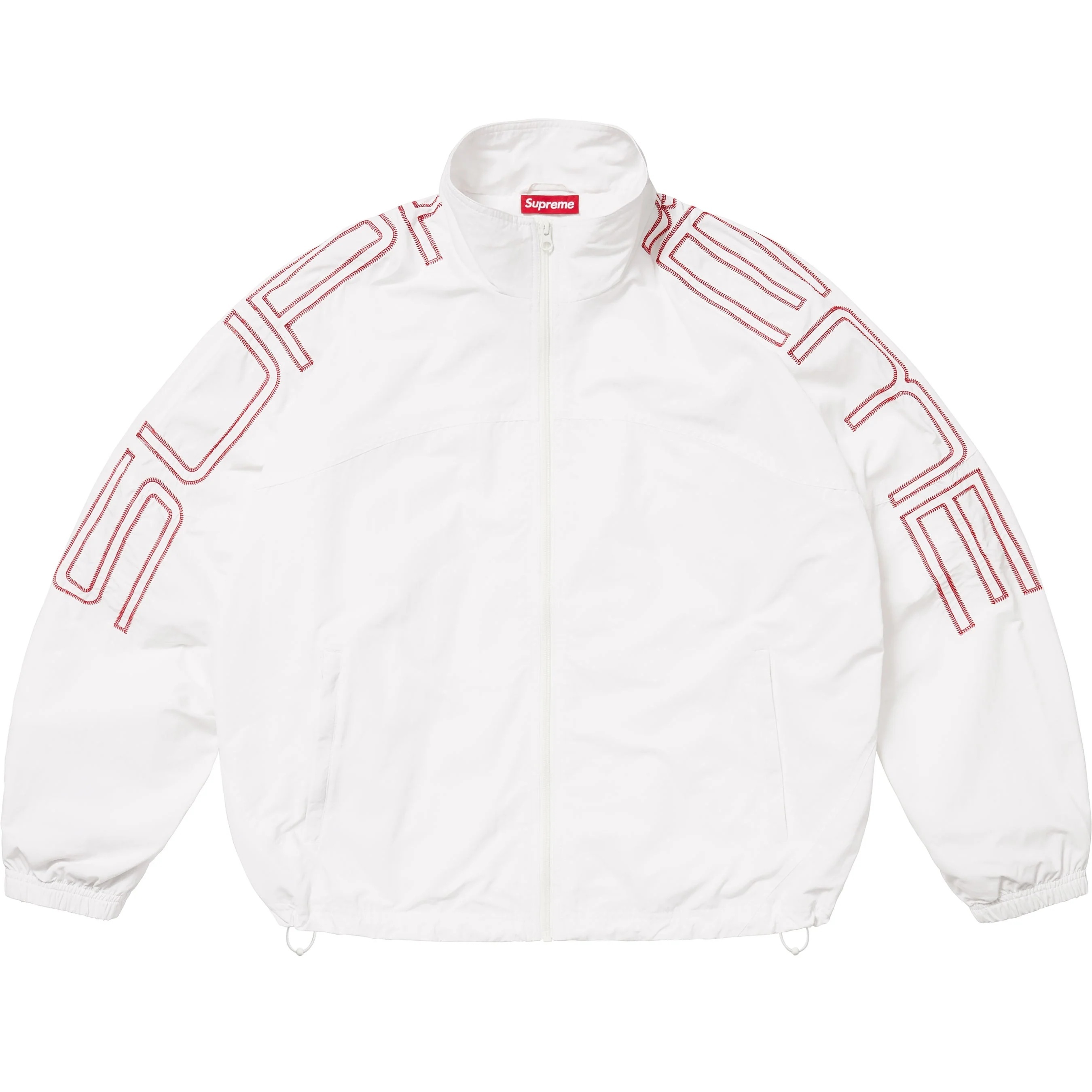 Spellout Embroidered Track Jacket view 2